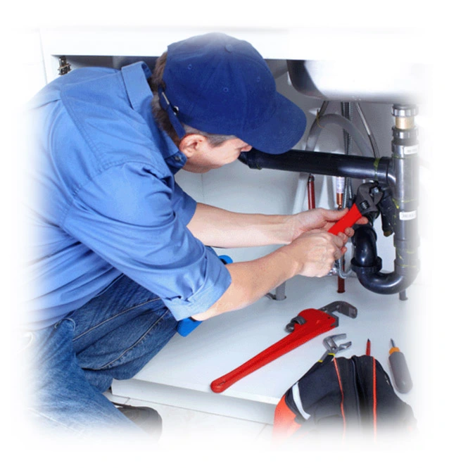 Licensed plumber at work